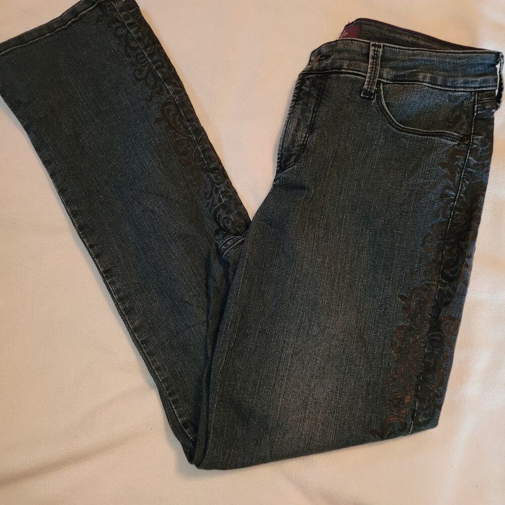 NYDJ embellished skinny jeans